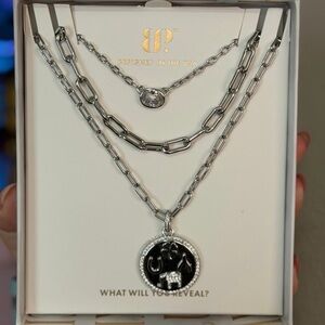 Chic Silver Elephant Pendant Necklace by BP